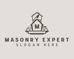 House Brick Construction logo design