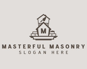 House Brick Construction logo design