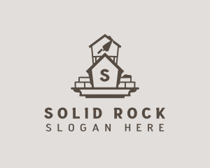 House Brick Construction logo design