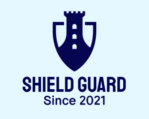 Castle Turret Shield logo design