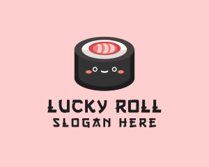 Sushi Roll Snack  logo design