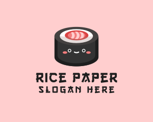 Sushi Roll Snack  logo design