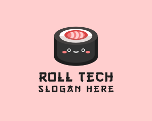 Sushi Roll Snack  logo design