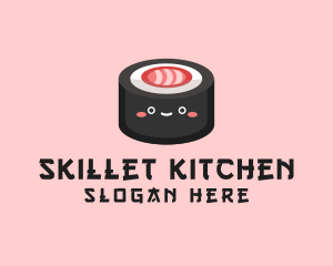 Sushi Roll Snack  logo design