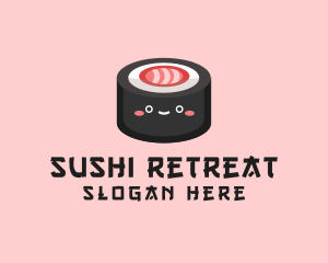 Sushi Roll Snack  logo design