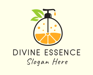 Natural Orange Lotion logo design