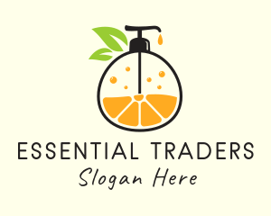 Natural Orange Lotion logo design