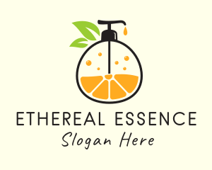 Natural Orange Lotion logo design