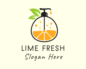 Natural Orange Lotion logo design