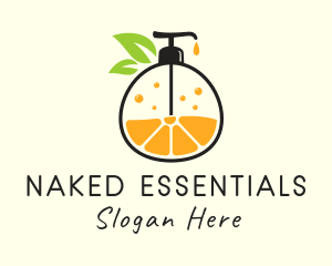 Natural Orange Lotion logo design