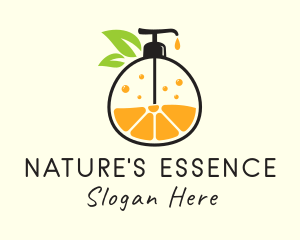 Natural Orange Lotion logo design