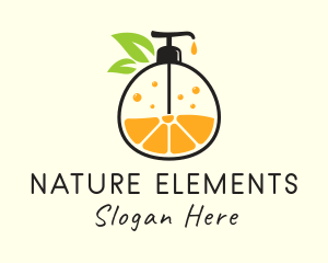 Natural Orange Lotion logo design