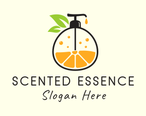 Natural Orange Lotion logo design