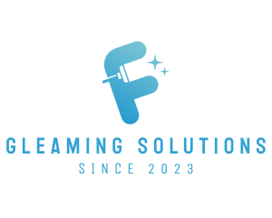 Cleaning Services Letter F logo