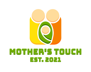 Mother Father Child logo design