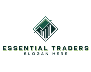 Statistics Trading Financing logo design