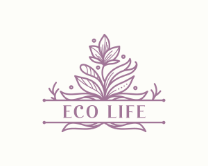 Eco Flower Garden logo design