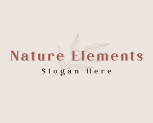 Nature Organic Leaf logo design