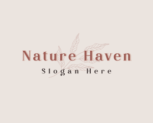 Nature Organic Leaf logo design