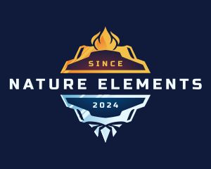 Fire Ice Temperature logo design