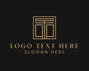 Geometric Business Letter T logo