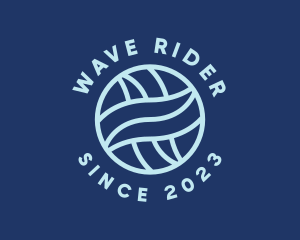 Professional Wave Lines logo design