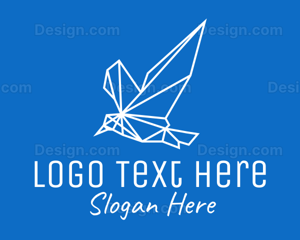 Geometric Bird Monoline Logo