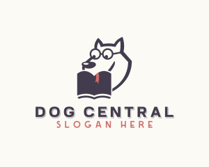 Dog Animal Book  logo design