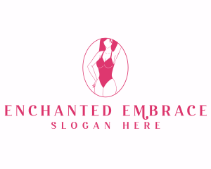 Woman Bikini Swimsuit logo design