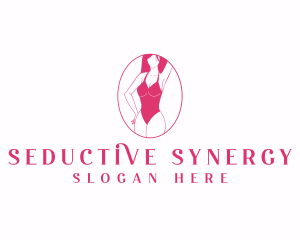 Woman Bikini Swimsuit logo design