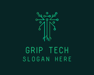 Circuit Tech Tree logo design