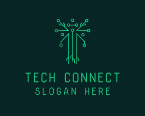 Circuit Tech Tree logo design