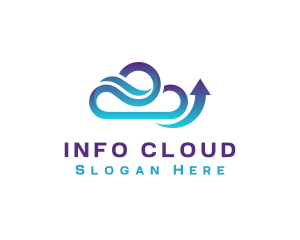 Cyber Cloud Arrow logo