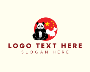 China Panda Animal logo