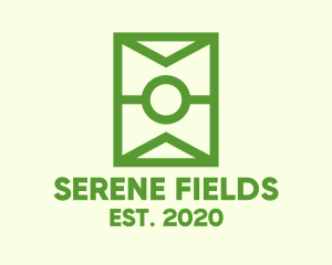 Green Soccer Field logo design