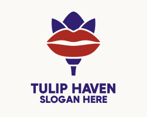 Lip Tulip Cosmetics logo design