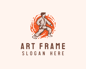 Karate Martial Arts Fighter Logo