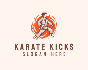 Karate Martial Arts Fighter logo