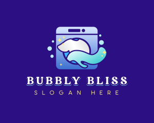 Tshirt Washing Laundry logo design