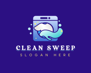 Tshirt Washing Laundry logo