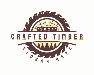 Carpentry Saw Woodwork logo design