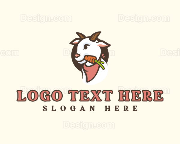 Goat Carrot Horn Logo