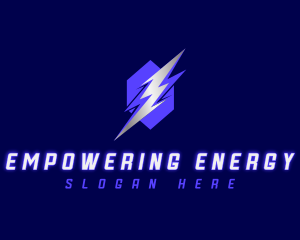 Electric Thunder Lightning logo design