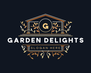 Luxury Floral Vineyard logo design