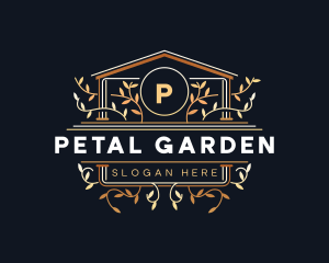 Luxury Floral Vineyard logo design