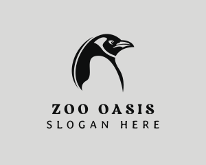 Penguin Zoo Wildlife logo design