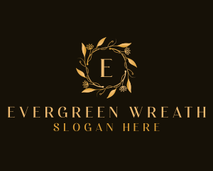 Luxury Wreath Flower logo design