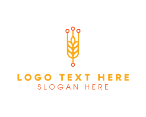 Wheat Rice Grain logo