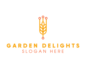 Wheat Rice Grain logo design