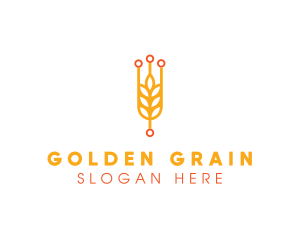 Wheat Rice Grain logo design